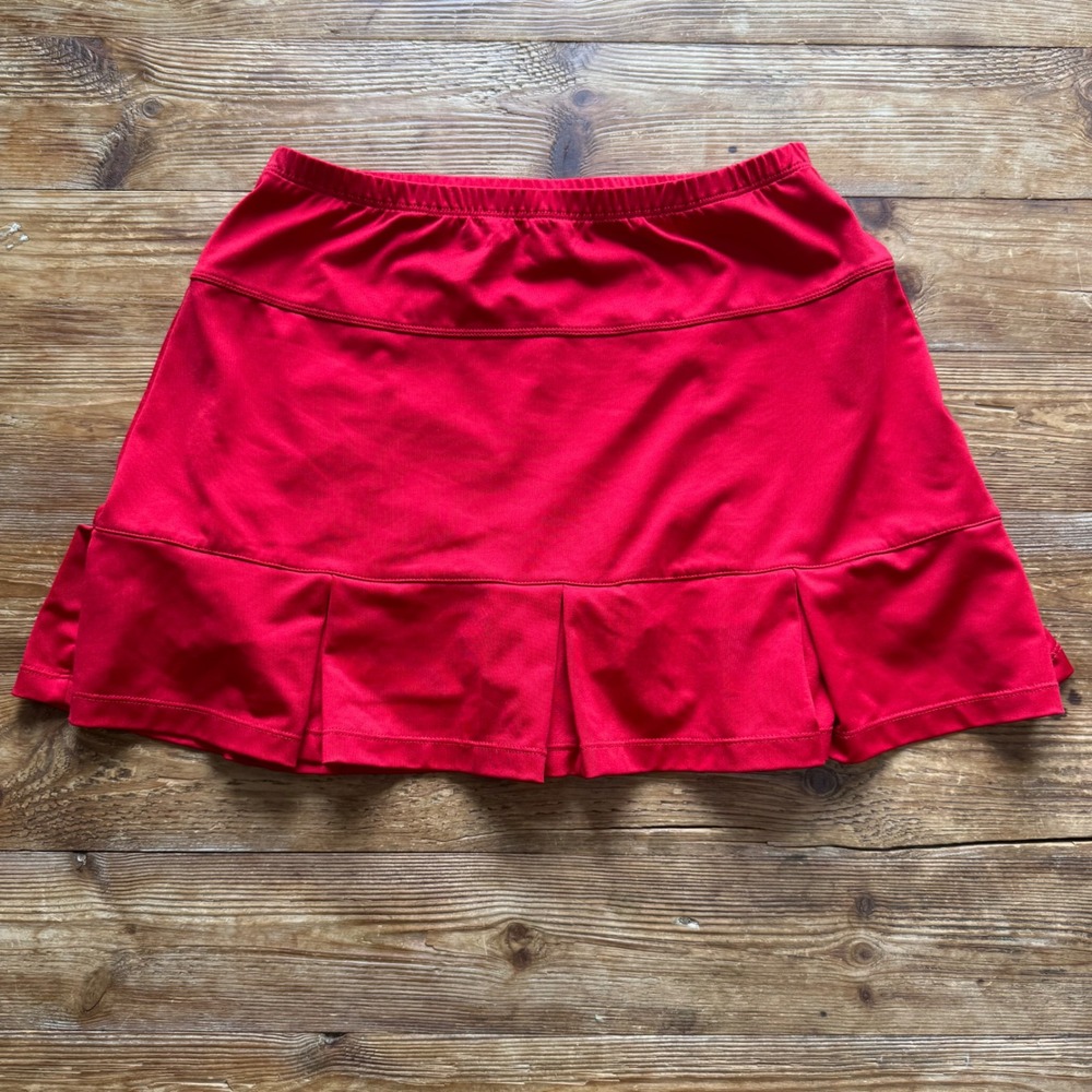 Tail Activewear Red Pleated Tennis Golf Pickleball Skort Womens M Athletic Skirt